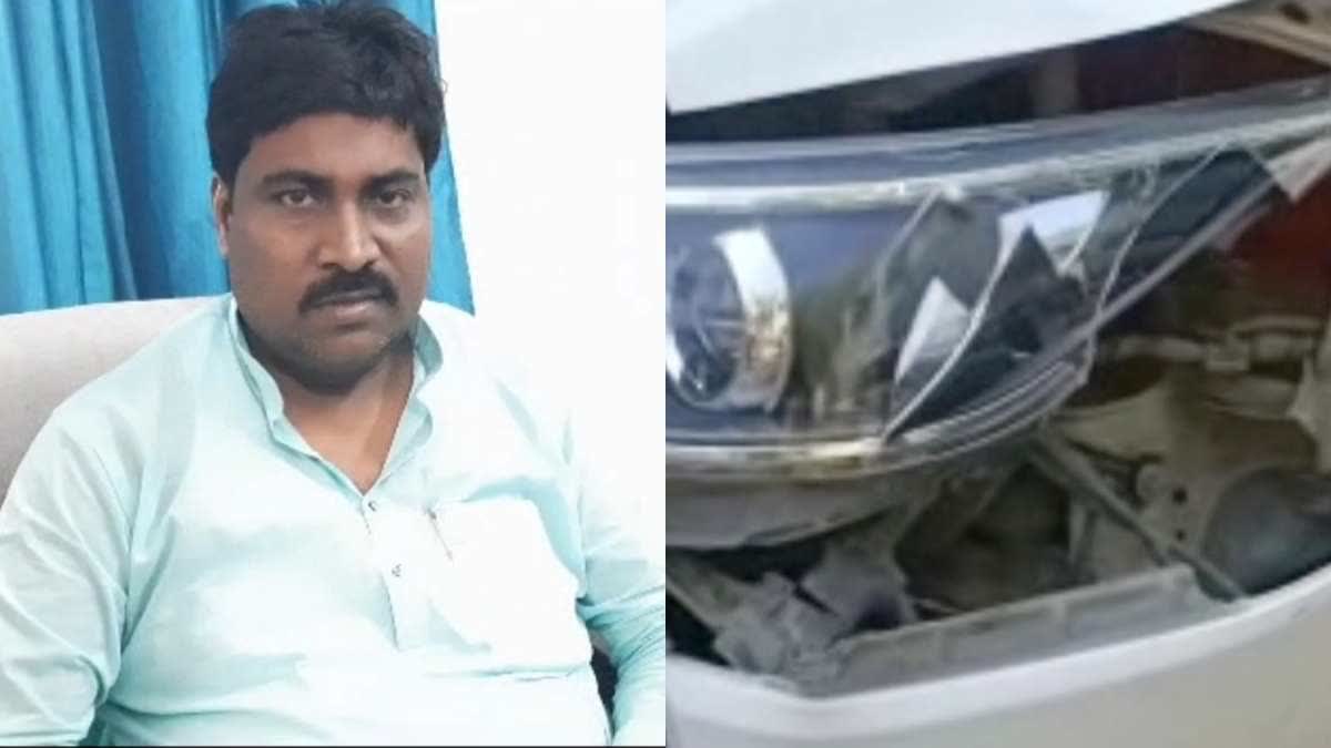 मुरारी प्रसाद गौतम की गाड़ी दुर्घटनाग्रस्त