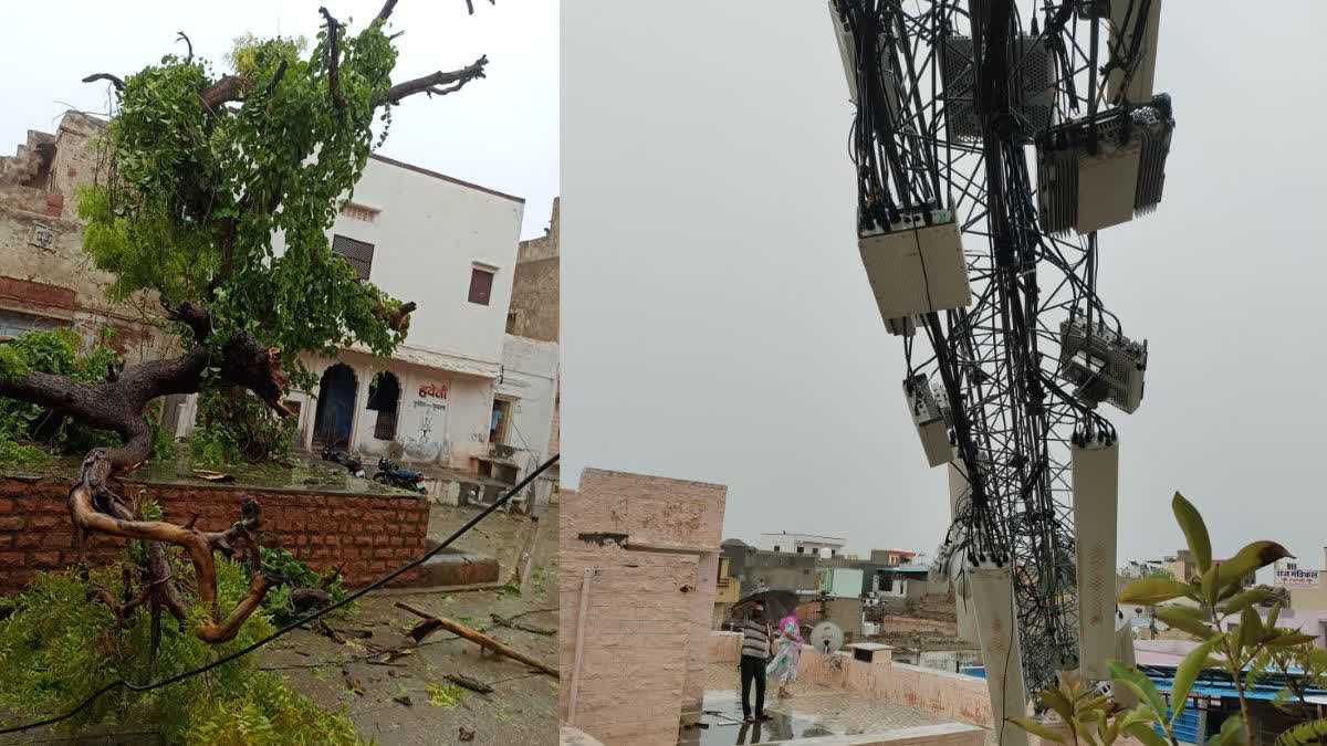 heavy rain in nagaur