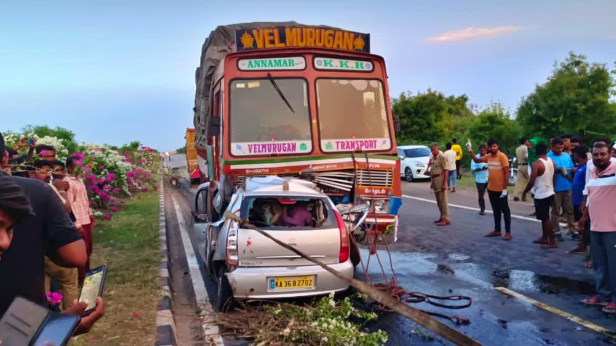 Collision between lorry and car: Six dead on the spot in Koppal