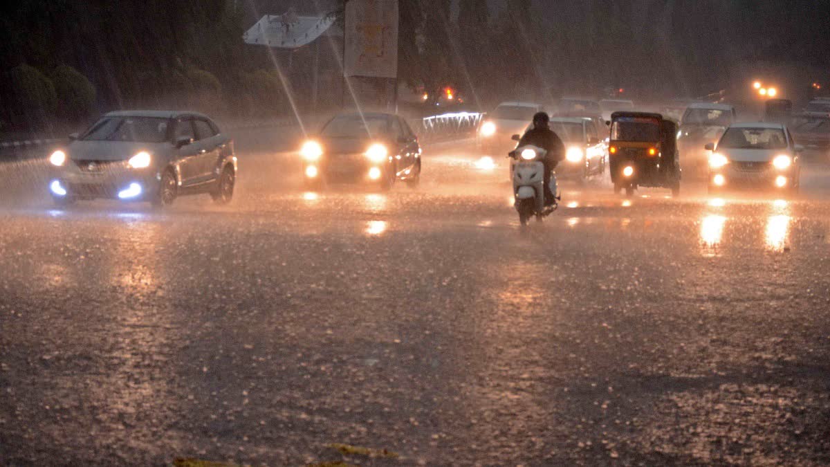 Rain Water in Road