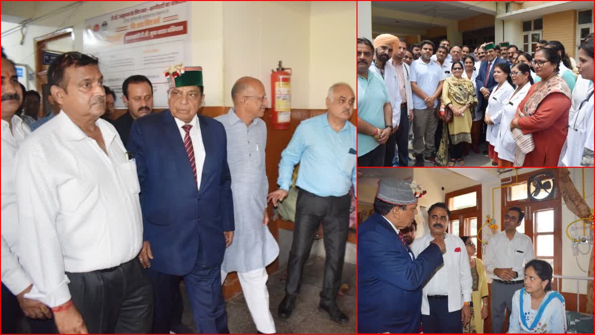 Health Minister Dr Dhaniram Shandil Visited Civil Hospital Dehra in Kangra.