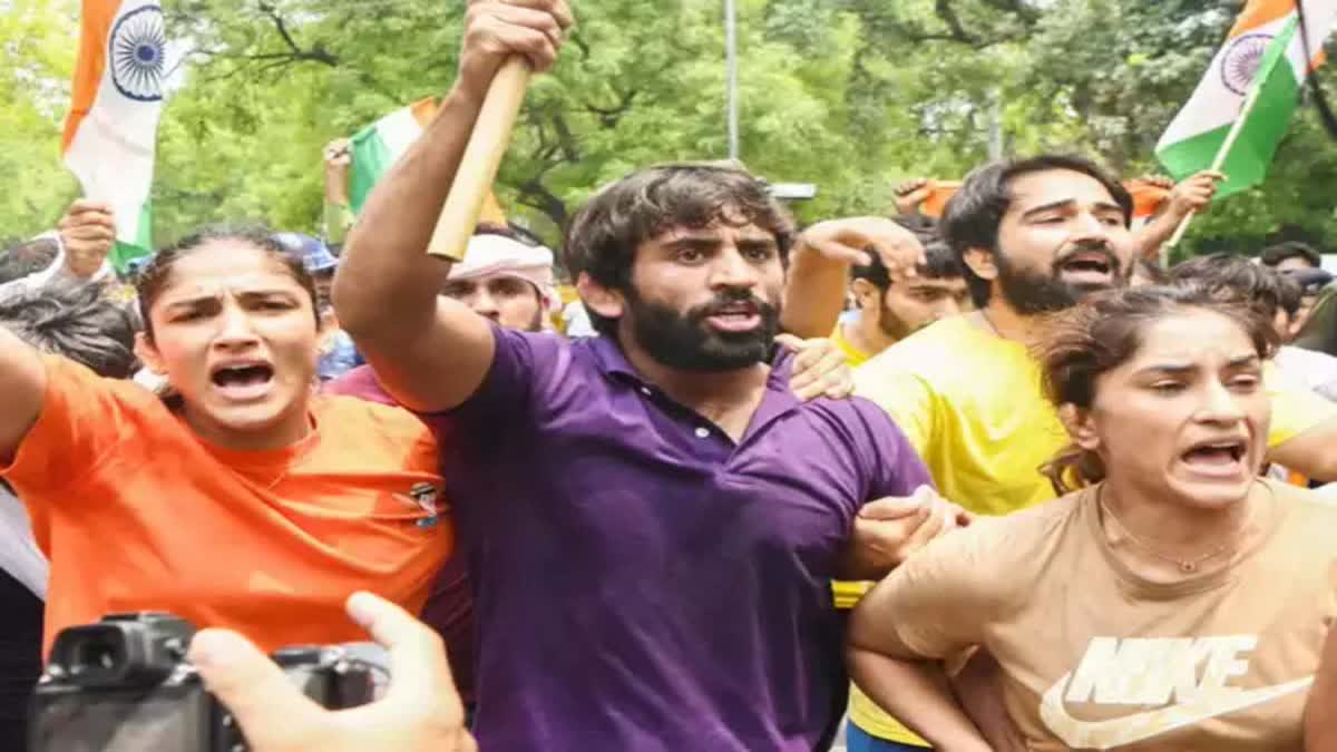 Wrestlers Protest at Haridwar