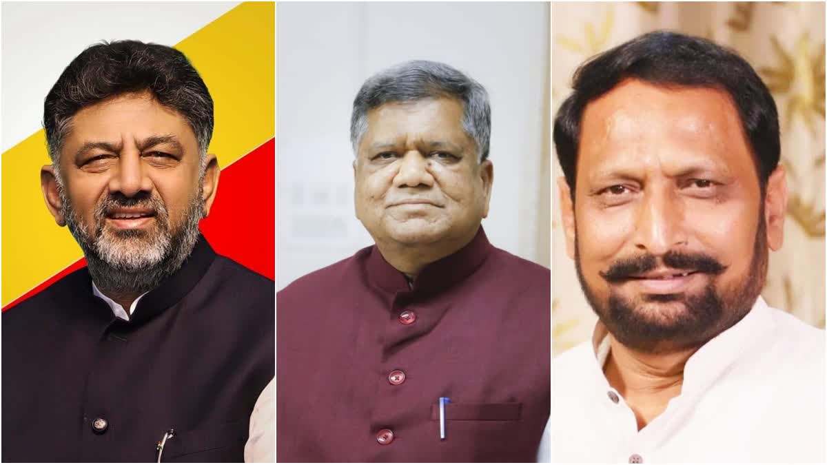 DCM DK Shivakumar, Jagadish Shettar, Lakshmana Savadi