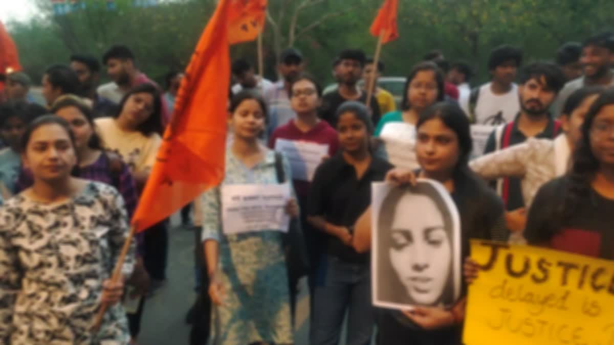 ABVP ने निकाला जस्टिस मार्च,