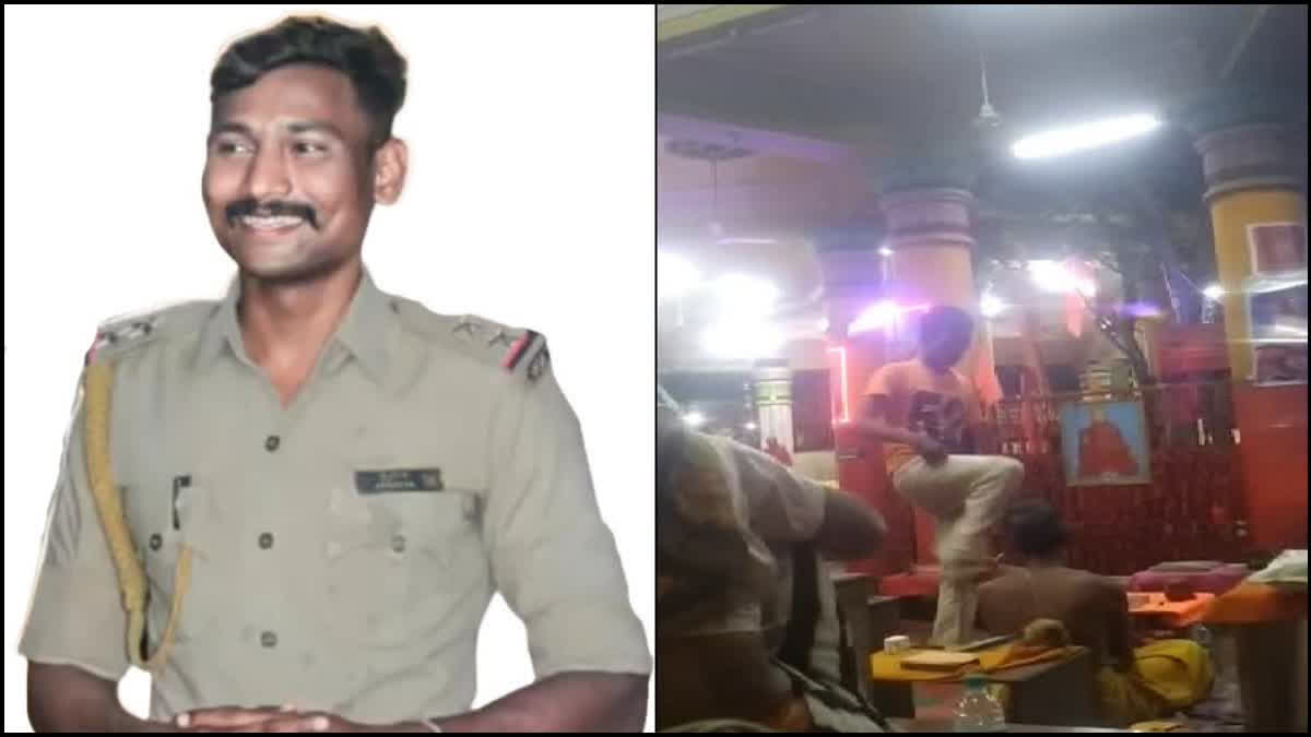 Rowdy sheeter held over assaulting devotees in Dattatreya Sangam temple, PSI suspended