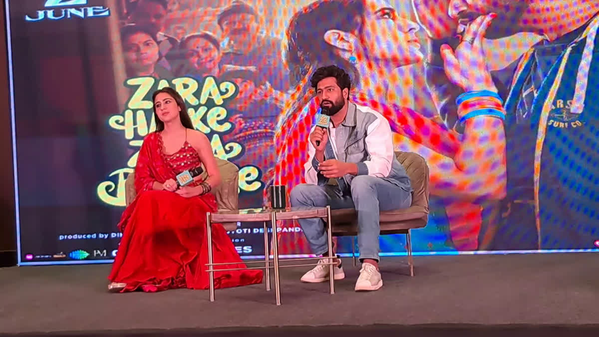 Vicky Kaushal and Sara Ali Khan in Indore