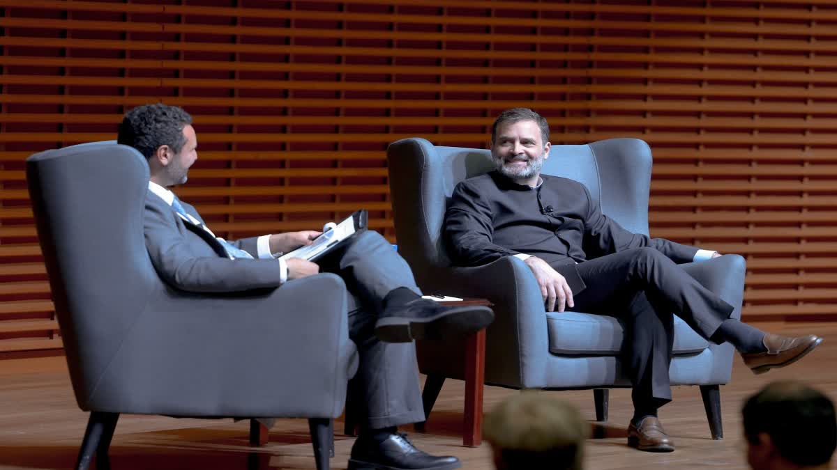 Etv Bharat rahul gandhi in Stanford University