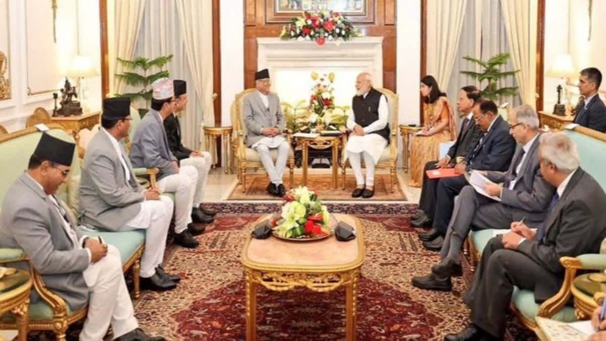 PM Modi and Nepal PM Pushpa Dahal hold bilateral talks at Hyderabad House