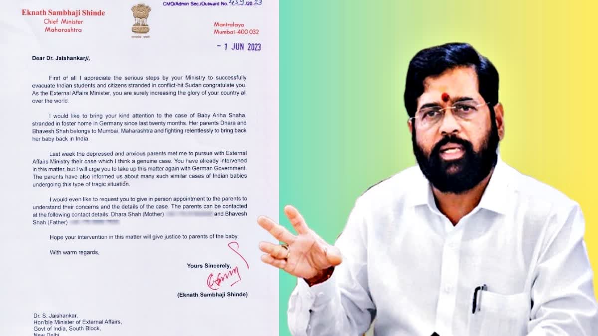 CM Letter To S Jaishankar