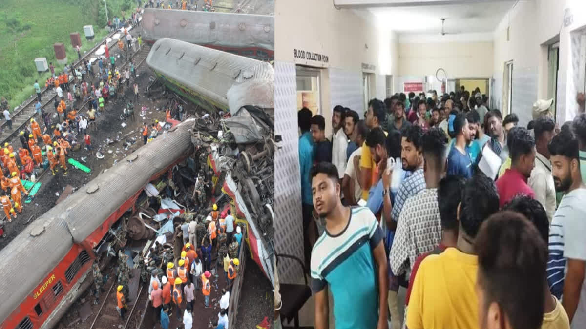 Odisha Train Tragedy People Queue Up To Donate Blood in Balasore and Bhadrak medical