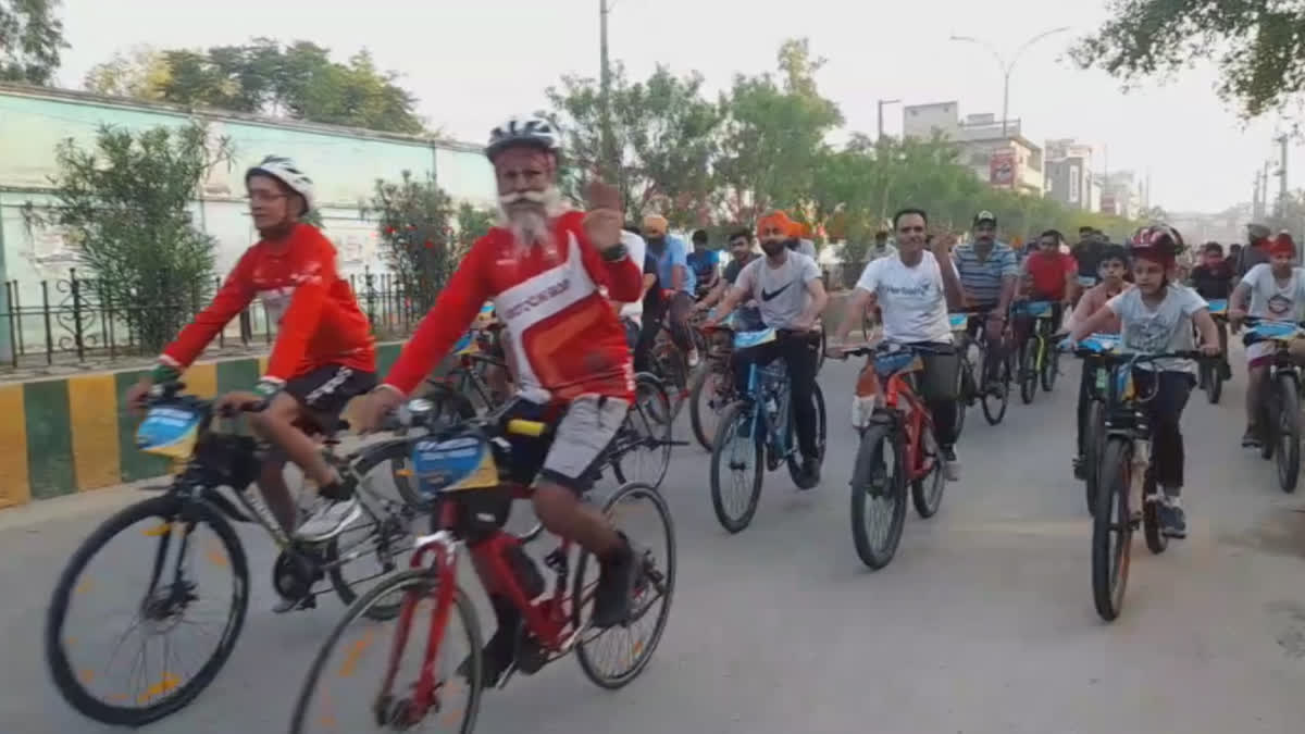 A bicycle rally was organized in Faridkot on the occasion of World Cycling Day