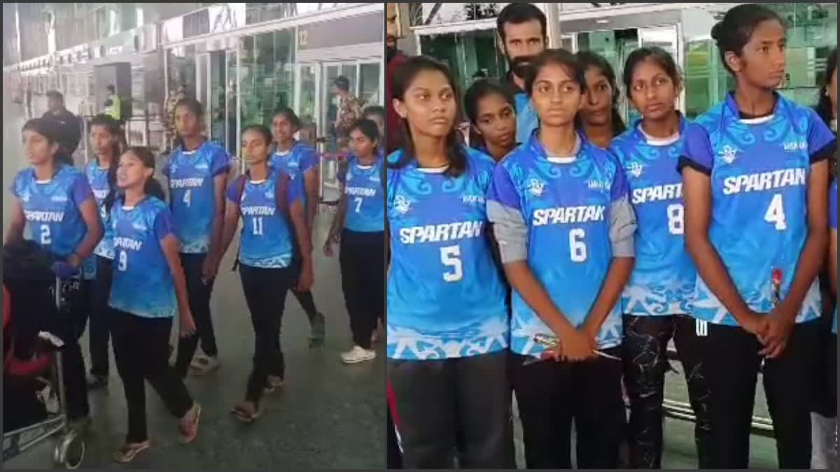 volleyball players return from Howrah