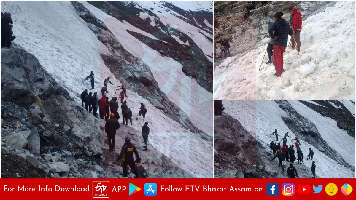 Woman pilgrim returning from Hemkund Sahib