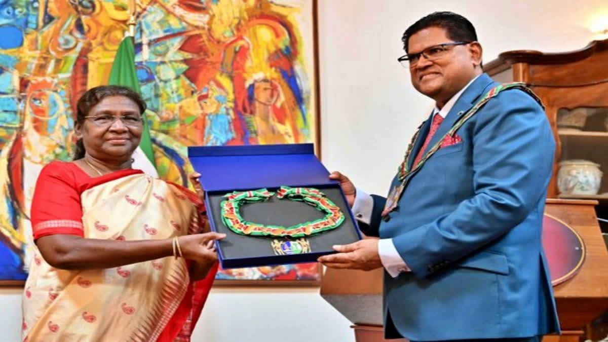 Suriname confers highest civilian award to President Droupadi Murmu