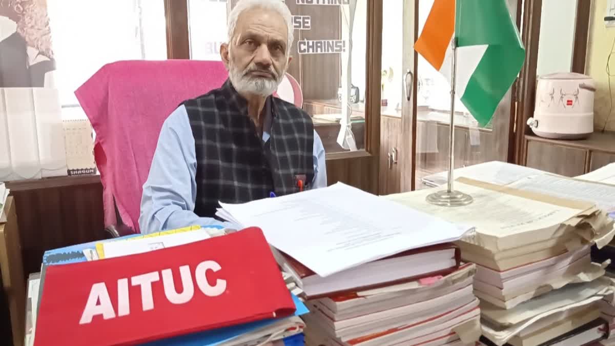 AITUC State President Jagdish Bhardwaj on laborers and workers rights in Himachal.