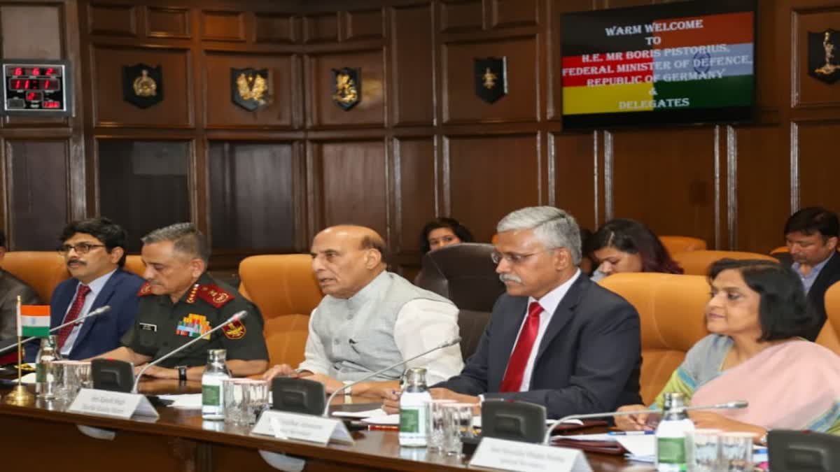 Defense Minister Rajnath Singh holds meeting with German Defense Minister