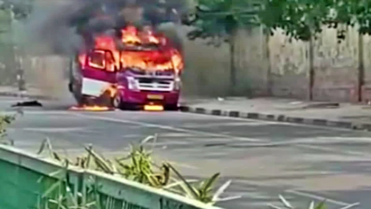 Mother, injured son among 3 killed after ambulance set on fire in Manipur