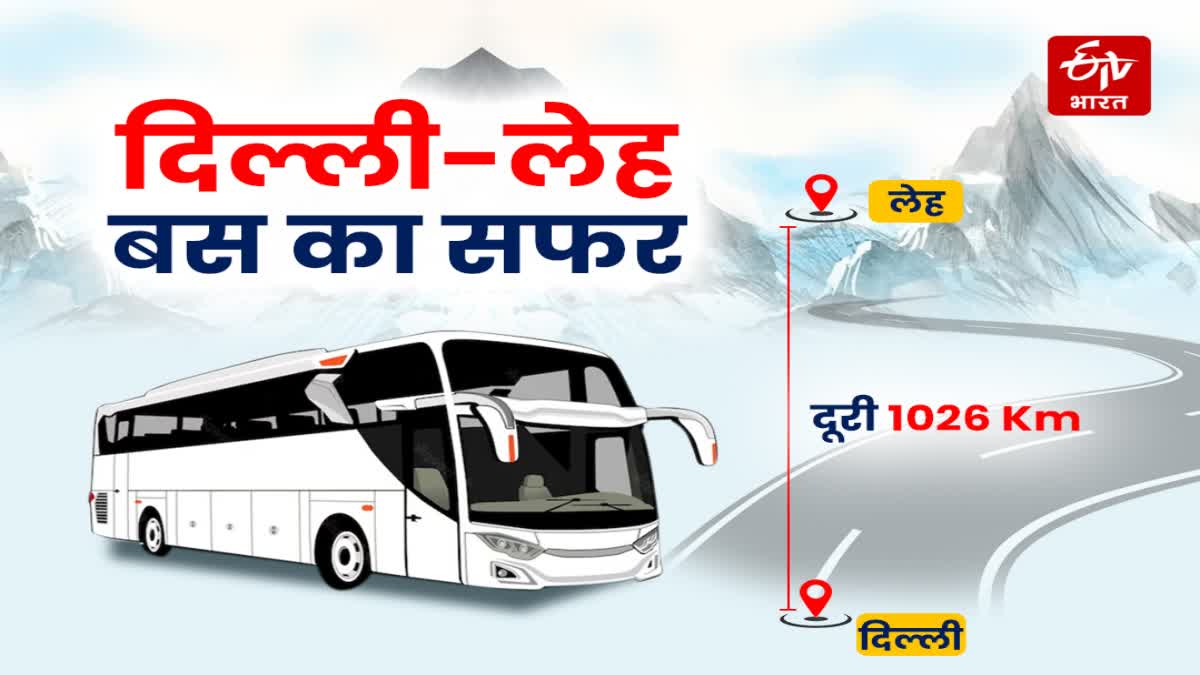 Delhi to Leh Bus service Start.