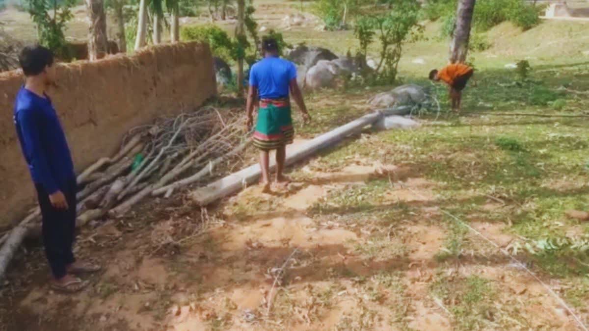 cement electric poles collapse