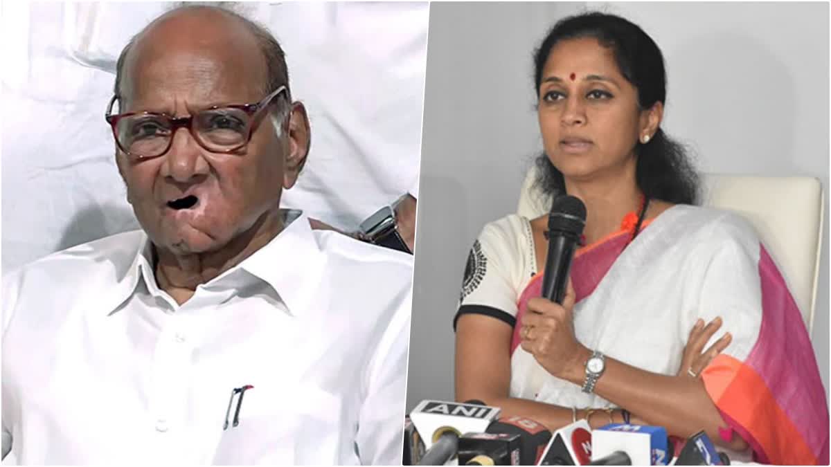 Threat to NCP Chief Sharad Pawar  NCP Chief  Sharad Pawar  Supriya Sule  Supriya Sule meets Police  Threatening messages  ശരദ് പവാറിന് നേരെ ഭീഷണി സന്ദേശങ്ങള്‍  വെബ്‌സൈറ്റിലൂടെയും വാട്‌സ്‌ആപ്പിലും  ഭീഷണി സന്ദേശങ്ങള്‍  പൊലീസ് കമ്മിഷനറെ കണ്ട് പരാതി  പരാതി നല്‍കി മകള്‍ സുപ്രിയ സുലെ  സുപ്രിയ സുലെ  ശിവസേന  നാഷണലിസ്‌റ്റ് കോൺഗ്രസ് പാർട്ടി  എന്‍സിപി