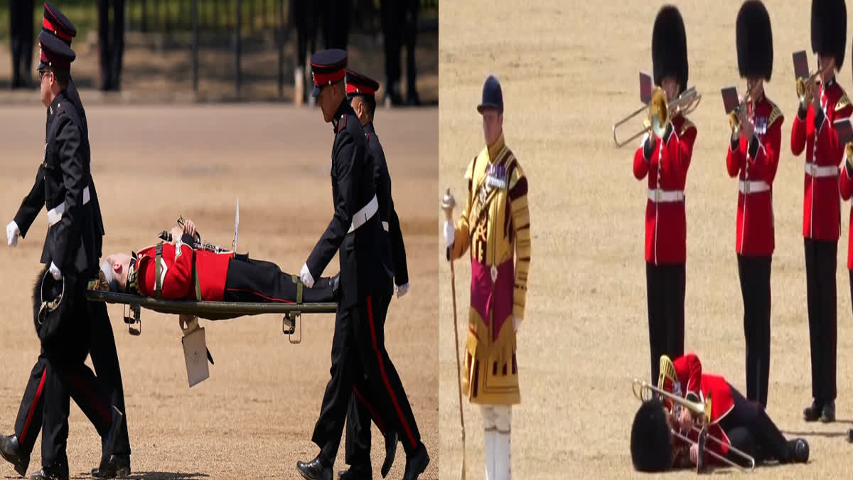 British Soldiers Faint In Front Of Prince William Amid The Scorching London Heat