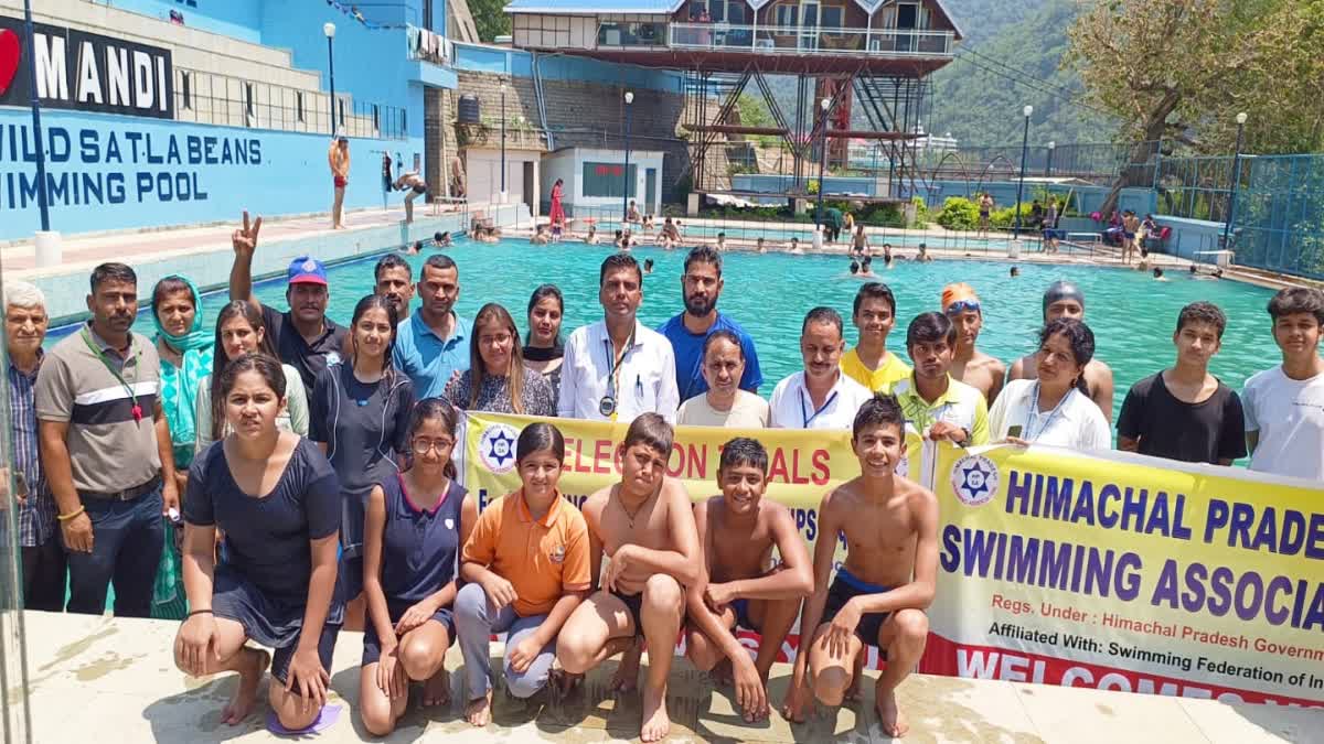 Selection Trial for National Swimming Championship in Mandi.