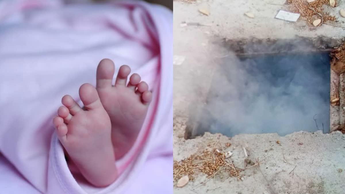 Case of burning newborn in garbage