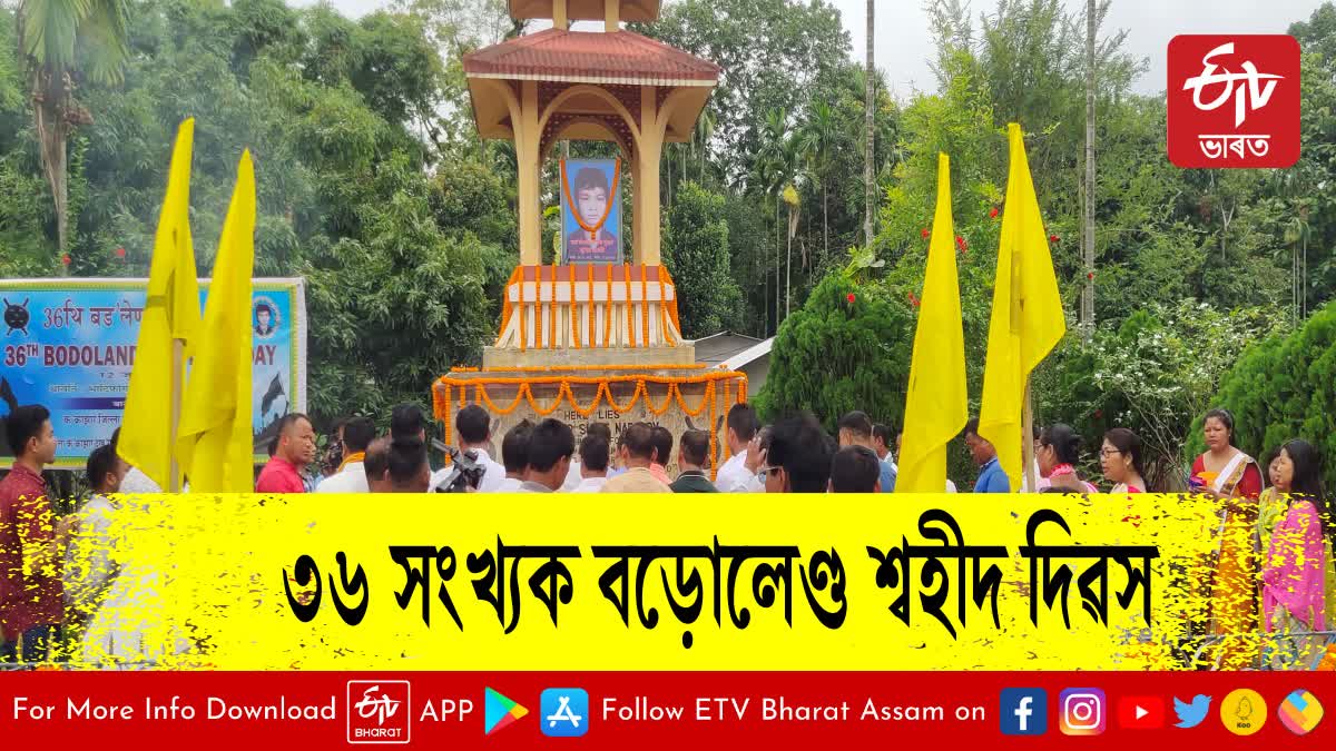 36th Bodoland Martyrs Day observes