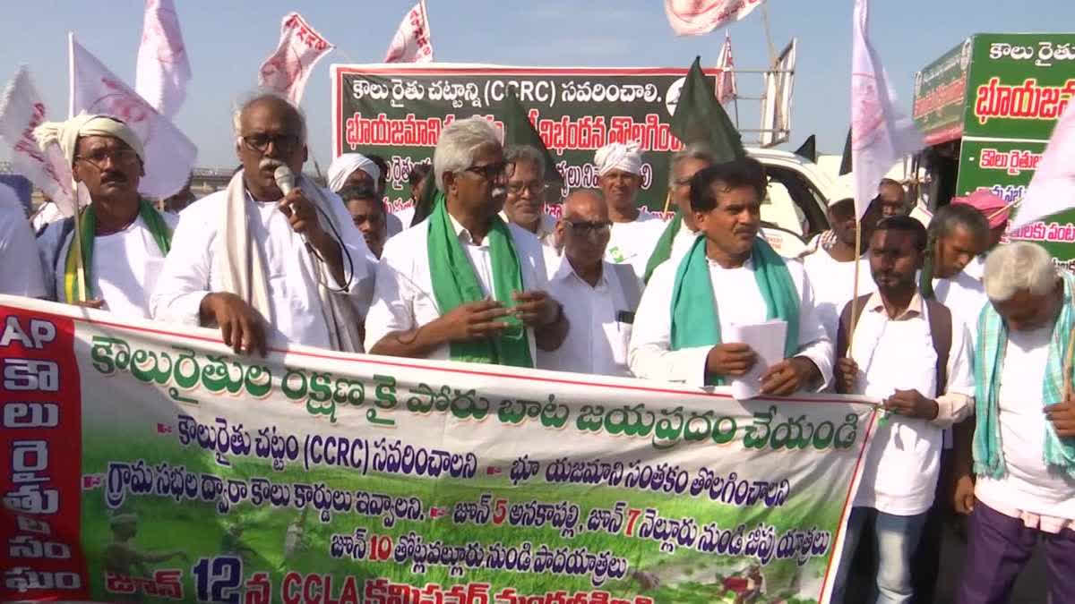 Koulu Raithula Padayatra