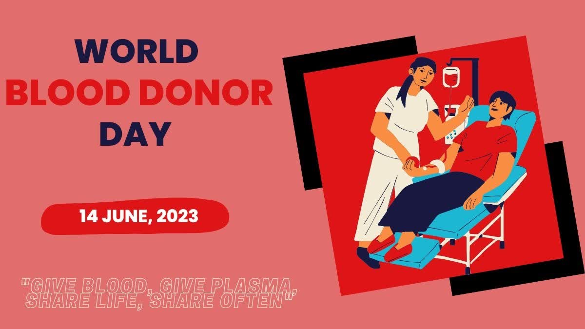 World Blood Donor Day 2023  World Blood Donor Day  Blood Donor Day  Blood Donation  June 14 Blood Donor Day  Blood Donors  Blood Transfusions  Blood Products  Plasma  WHO  World Health Organisation  World Health Assembly  June fourteenth World Blood Donor Day  World Blood Donor Day  ലോക രക്തദാന ദിനം നാളെ  രക്തദാനം മഹാദാനം  രക്തദാന ദിനമായി ആചരിക്കുന്നു  രക്ത ദാന ദിനം ആഘോഷം  രക്തം  രക്ത ദാനം  ഹീമോഗ്ലോബിന്‍  ഹീമോഗ്ലോബിന്‍റെ അളവ്  പ്ലാസ്‌മ