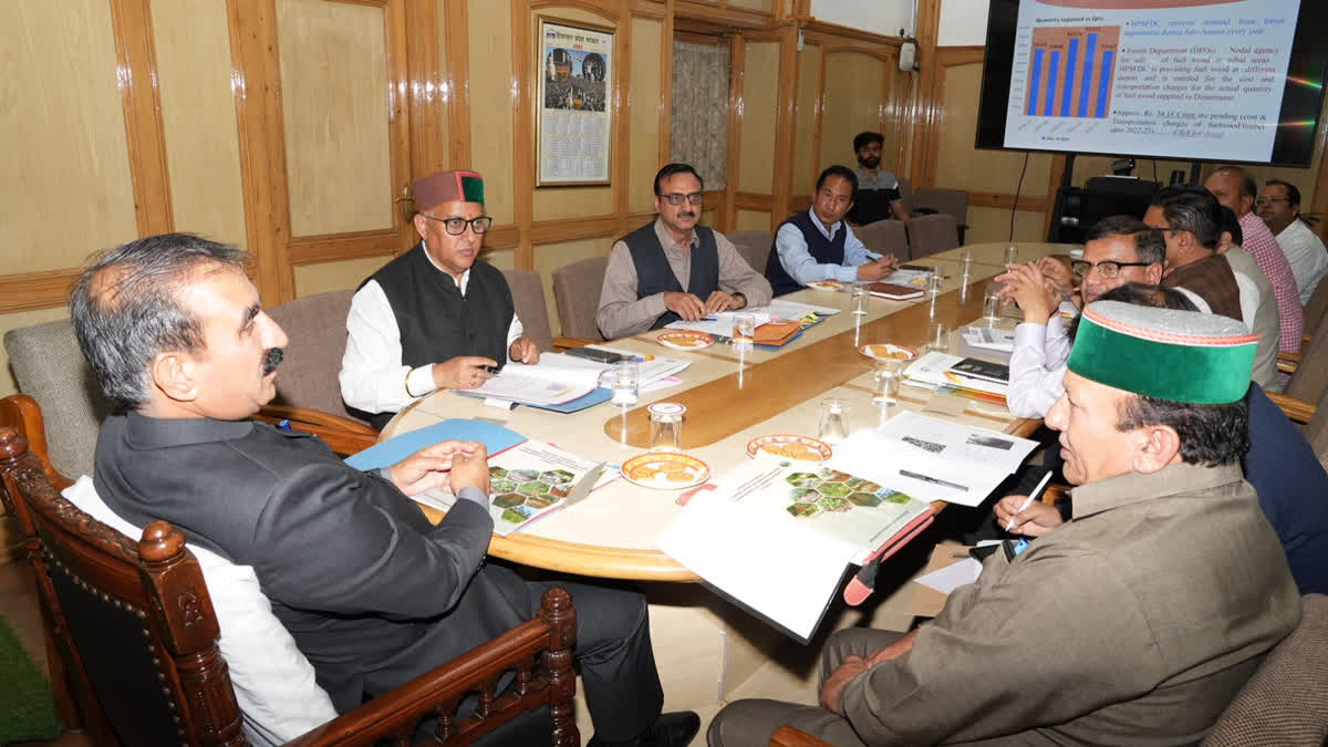 CM Sukhu Review meeting with Forest Department