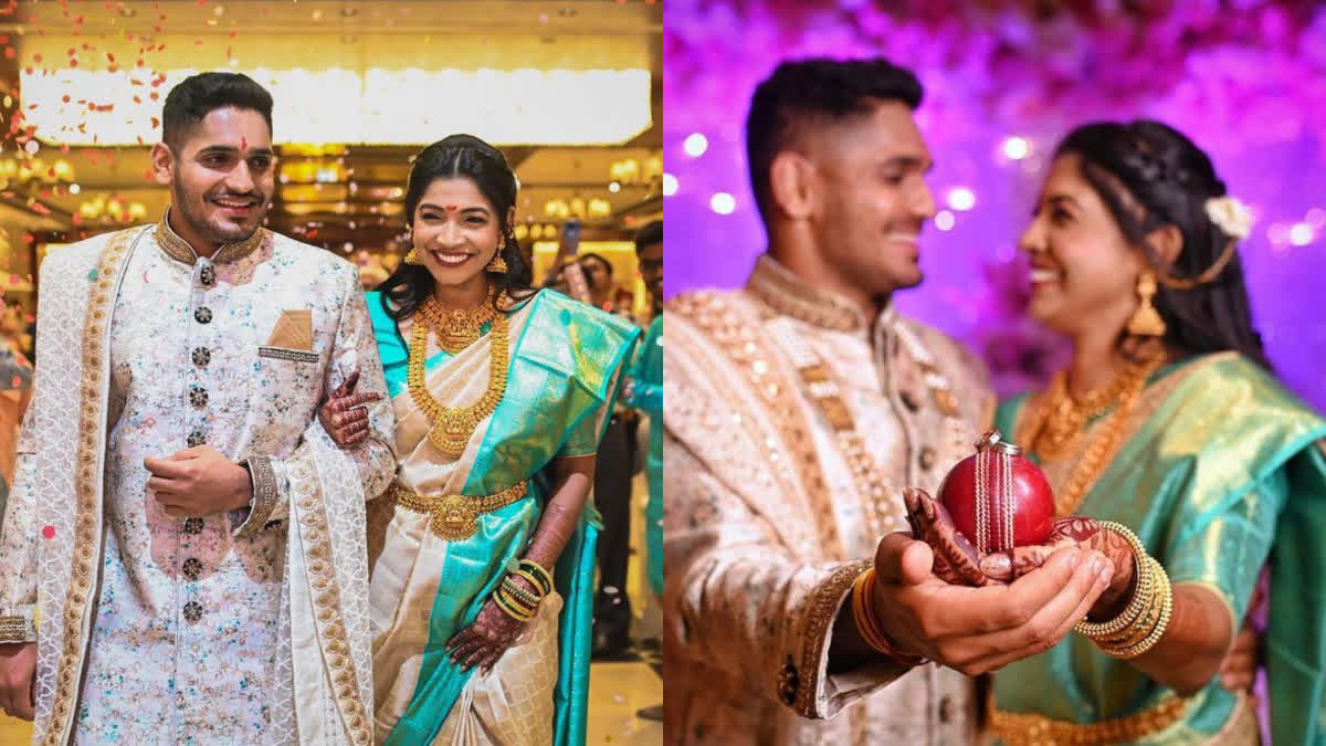 Tushar Deshpande Engaged Nabha Gaddamwar  Tushar Deshpande  Nabha Gaddamwar  ruturaj gaikwad  ruturaj gaikwad wife Utkarsha Pawar  Utkarsha Pawar  നഭ ഗദ്ദംവാര്‍  ചെന്നൈ സൂപ്പര്‍ കിങ്‌സ്  തുഷാര്‍ ദേശ്‌പാണ്ഡെ വിവാഹിതനാകുന്നു  തുഷാര്‍ ദേശ്‌പാണ്ഡെ  റിതുരാജ് ഗെയ്‌ക്‌വാദ്  ഉത്കർഷ പവാര്‍