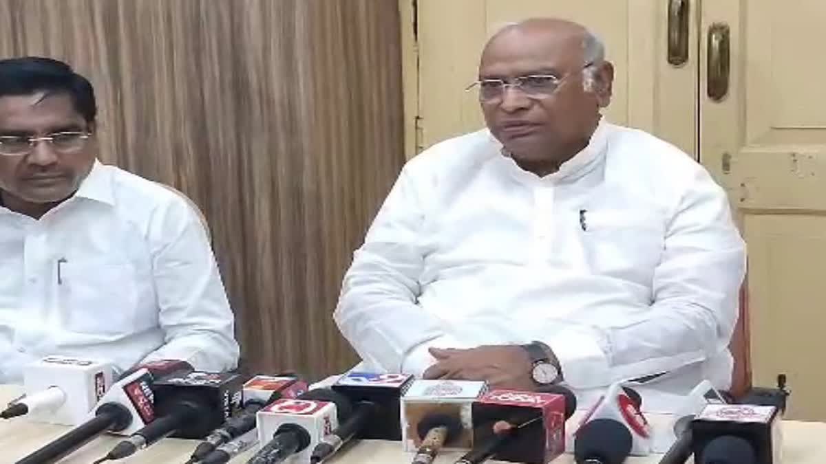 Mallikarjuna Kharge presser