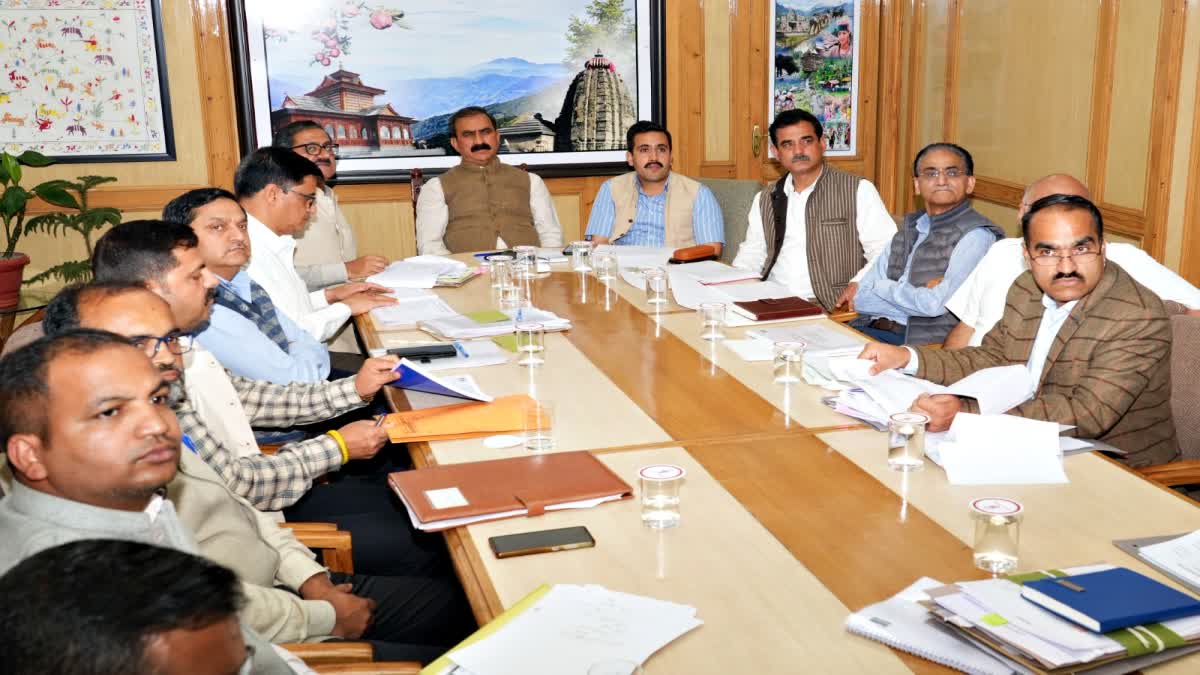 Himachal PWD Virtual review meeting in Shimla.