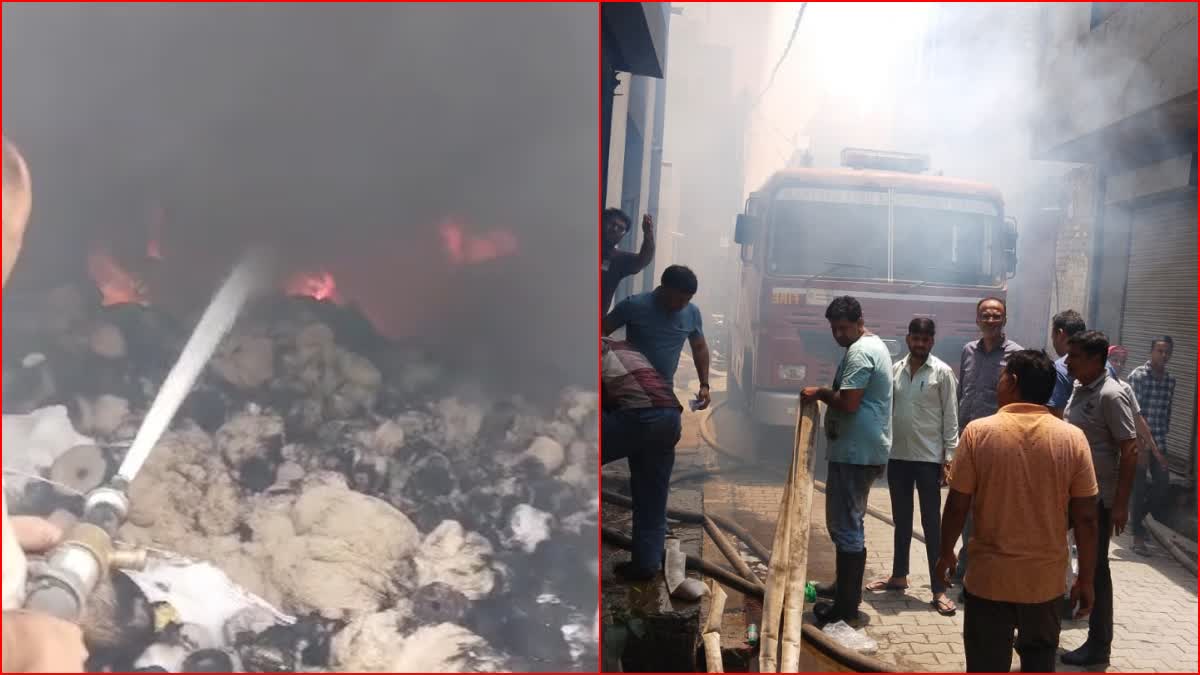 fire in factory in panipat