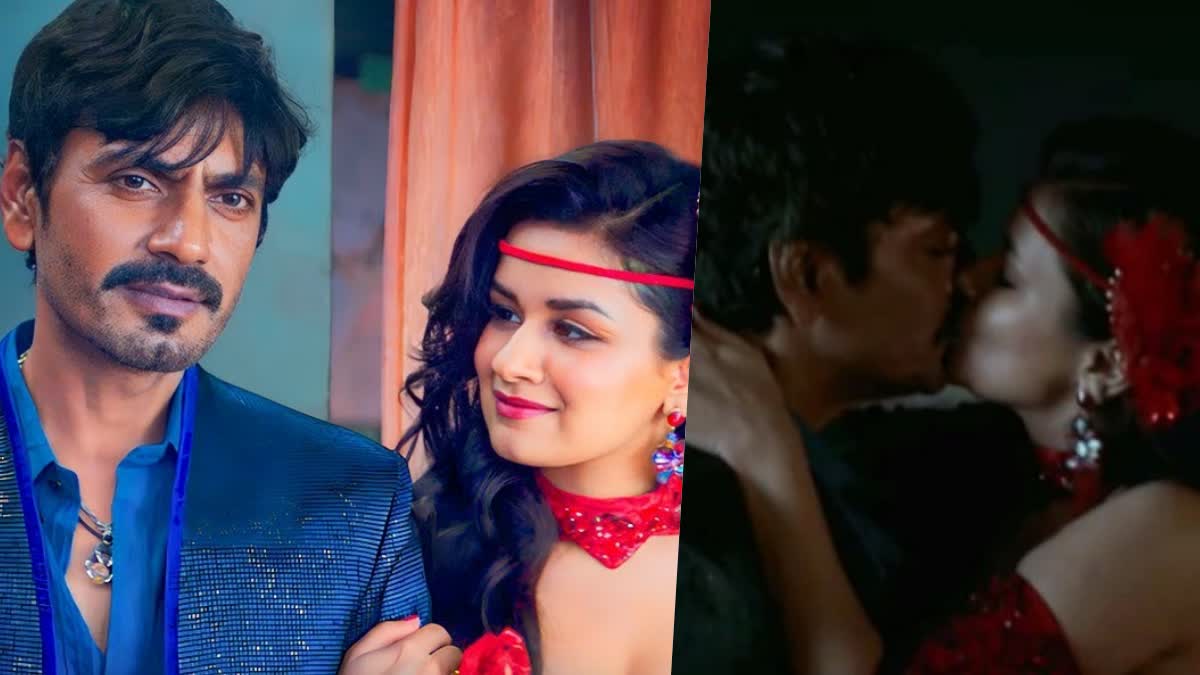 Nawazuddin Siddiqui kissing scene with 21 year old  Nawazuddin Siddiqui kissing scene  Nawazuddin Siddiqui  Navneet Kaur in Tiku Weds Sheru  Navneet Kaur  Tiku Weds Sheru  ടിക്കു വെഡ്‌സ്‌ ഷേറു  21 കാരിക്കൊപ്പമുള്ള നവാസുദ്ദീന്‍റെ ചുംബന രംഗം  സൈബര്‍ ഇടങ്ങളില്‍ പ്രതിഷേധം  നവാസുദ്ദീന്‍റെ ചുംബന രംഗം  ചുംബന രംഗം  ചുംബന രംഗം സോഷ്യല്‍ മീഡിയയില്‍ വൈറലാവുന്നു  ടിക്കു വെഡ്‌സ് ഷേറുവിലെ നവാസുദ്ദീൻ സിദ്ദിഖി  നവാസുദ്ദീൻ സിദ്ദിഖി  അവ്‌നീത് കൗര്‍  സിദ്ദിഖിയുടെയും അവ്‌നീത് കൗറിന്‍റെയും ചുംബന രംഗം  Avneet Kaur  ടിക്കു വെഡ്‌സ് ഷേറു ട്രെയിലര്‍  കങ്കണ റണാവത്ത്  Amazon Prime  Kangana Ranaut