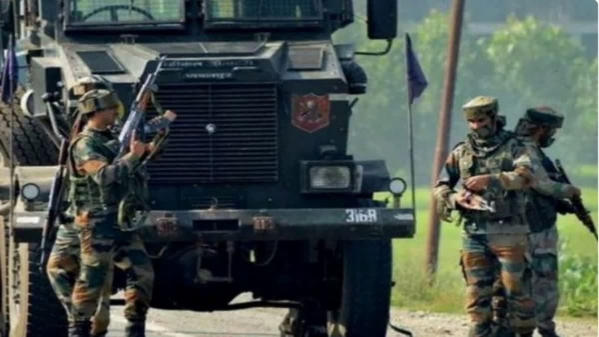 Etv BharatJK Encounter underway between terrorists and security personnel in Kupwara