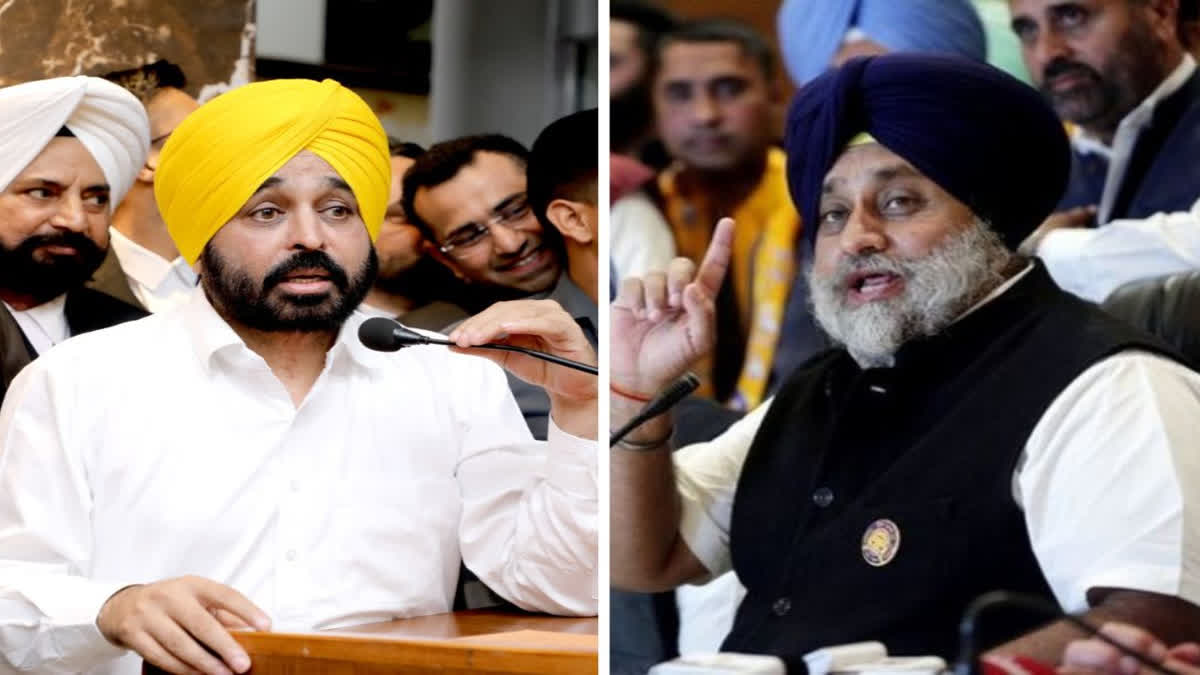 Twitter war between Sukhbir Singh Badal and Chief Minister Bhagwant Mann