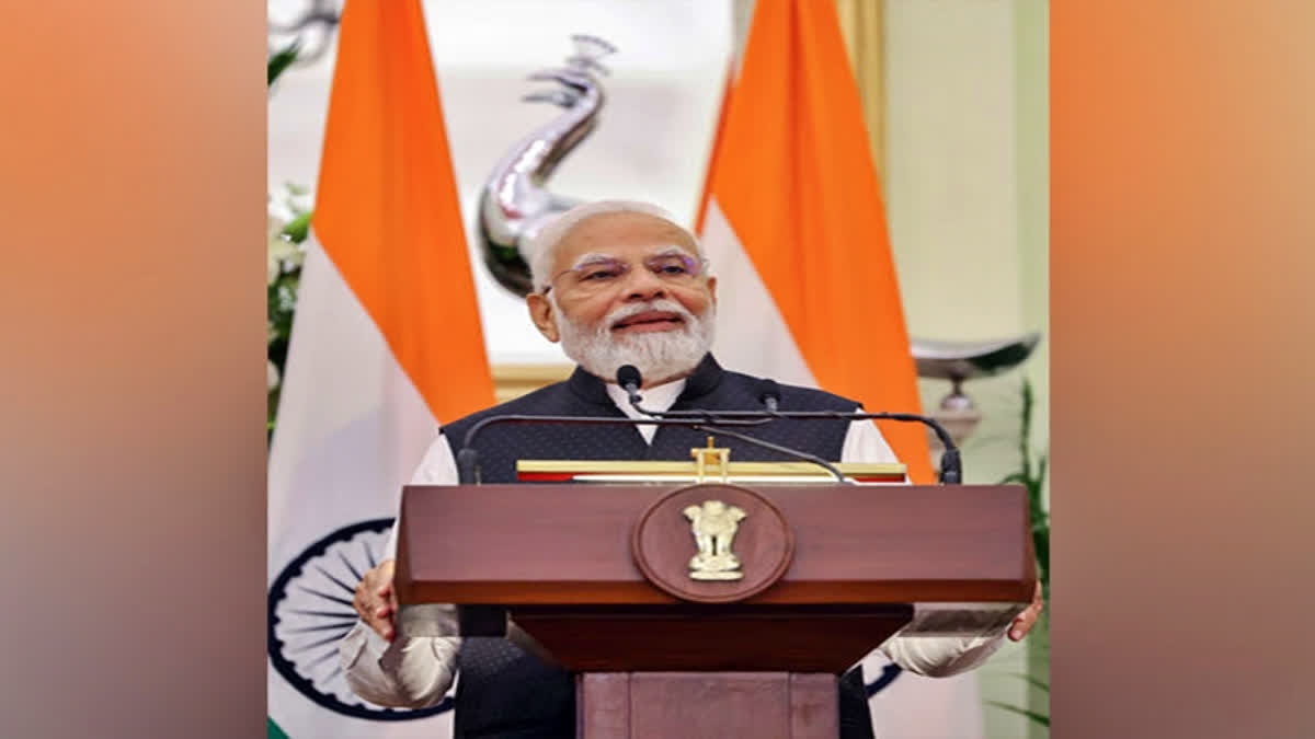 Prime Minister Narendra Modi addresses the G20 Agricultural Meet