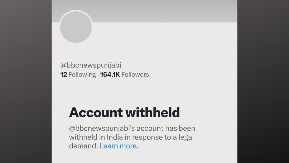 The account has been withdrawn in India in response to a legal demand.