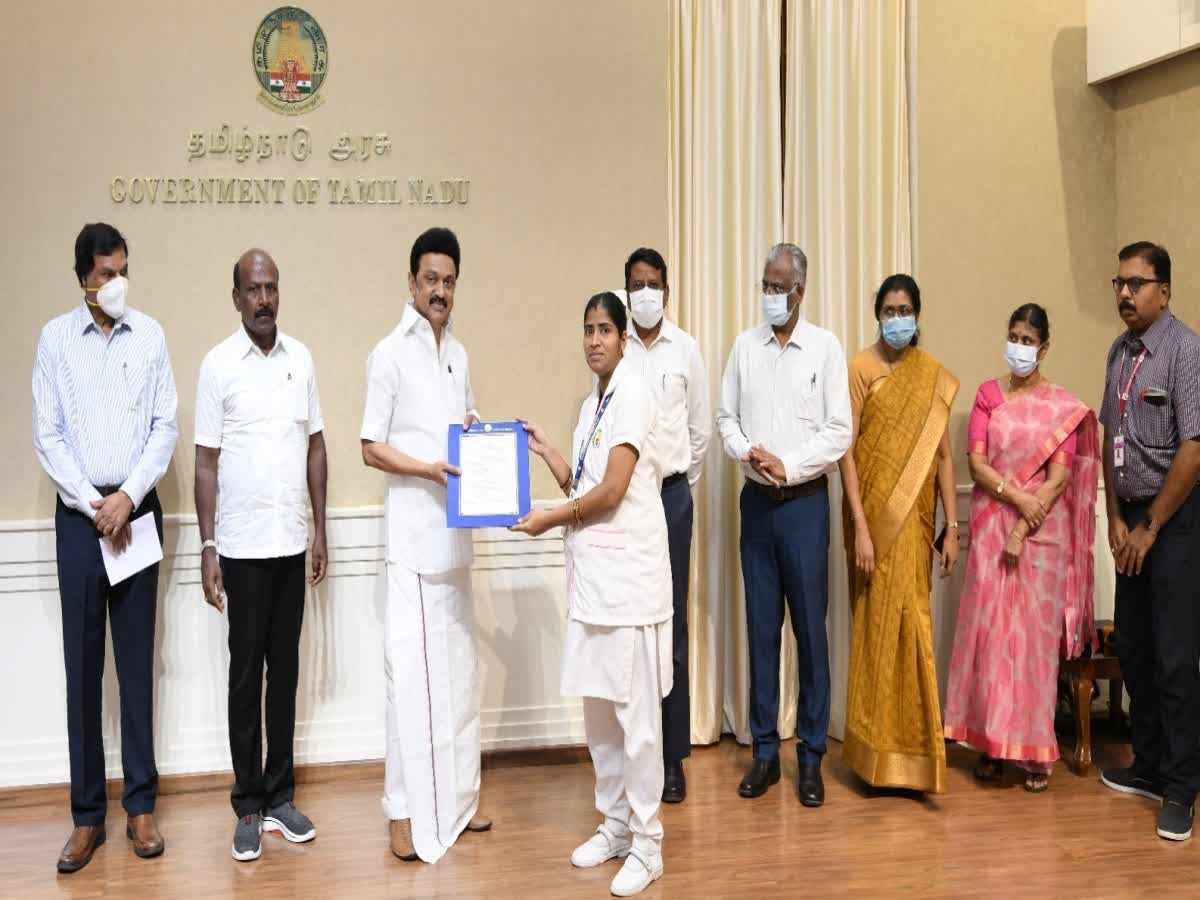570 ஒப்பந்த செவிலியர்களுக்கு நிரந்தரப் பணி ஆணை!, permanent-jobs-for-570-contract-nurses-in-tamilnadu-cm-stalin-issued-the-orders