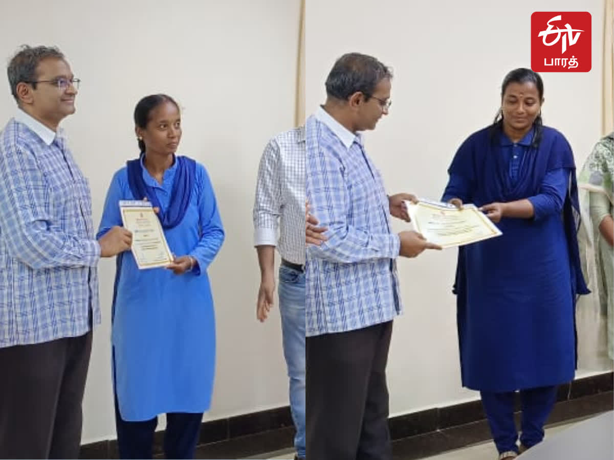 பெரும் விபத்து தவிர்ப்பு; இரு பெண் ரயில்வே ஊழியர்களுக்கு விருது!, madurai-division-southern-railway-2-woman-railway-staff-get-safety-award-for-avoidtrain-accident