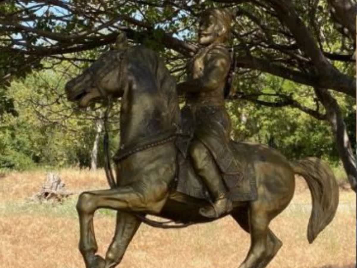 Shivaji Maharaj Statue Stolen अमेरिकेतील शिवाजी महाराजांचा एकमेव
