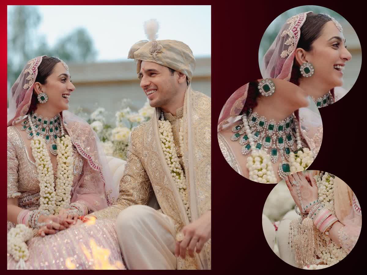 Bride Stuns In A Dusty Pink Stone-Studded Manish Malhotra Lehenga Pairs  With Sleek Diamond Jewellery