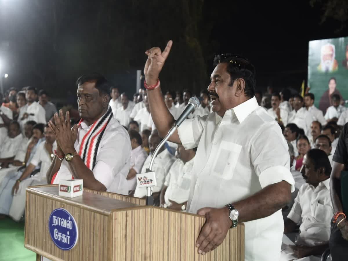 திமுகவிடம் காசு வாங்கிட்டு அதிமுகவுக்கு ஓட்டு போடுங்க - எடப்பாடி கலகல!, edappadi-palaniswamy-speak-about-dmk-fails-in-candidate-introduction-meeting-in-erode