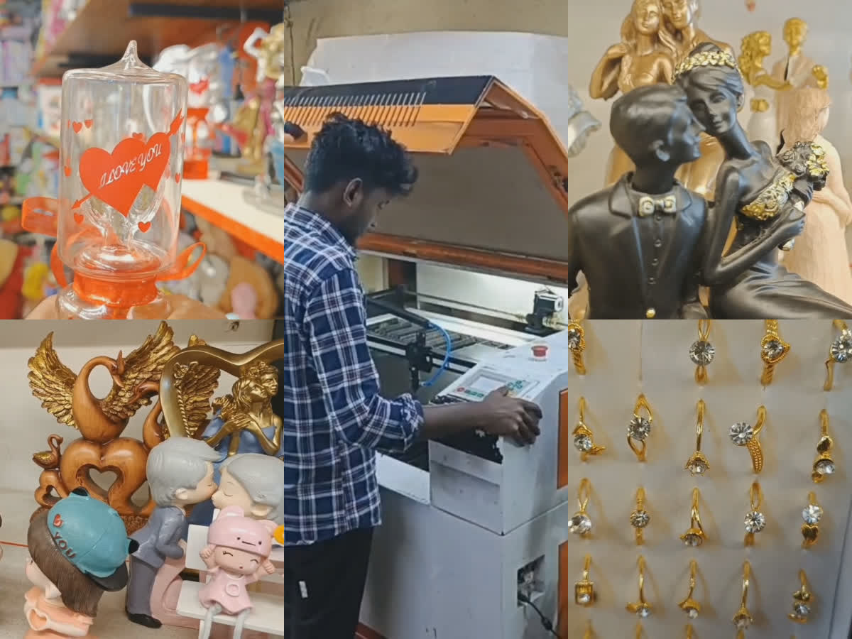 கம்பத்தில் தயாராகும் காதலர்களை கவர்ந்திழுக்கும் பரிசுப்பொருட்கள்!!, gifts-that-will-attract-the-lovers-are-made-in-kambam