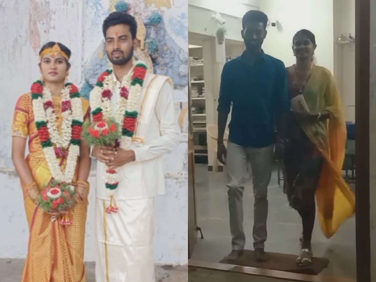 கல்யாணத்தில் ஜாதக தகராறு; காதல் ஜோடி காவல் நிலையத்தில் தஞ்சம்!, pudukkottai-love-marriage-couple-sheltered-at-police-station