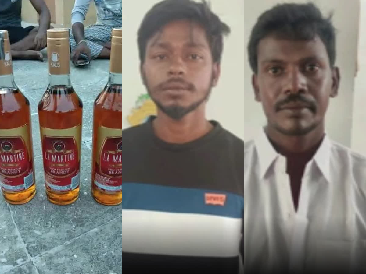 கள்ளக்காதல் விவகாரத்தில் மதுவில் விஷம் கலந்து கொலை.. பழனியில் இருவர் கைது!, two-arrested-near-palani-for-killing-by-poisoning-alcohol