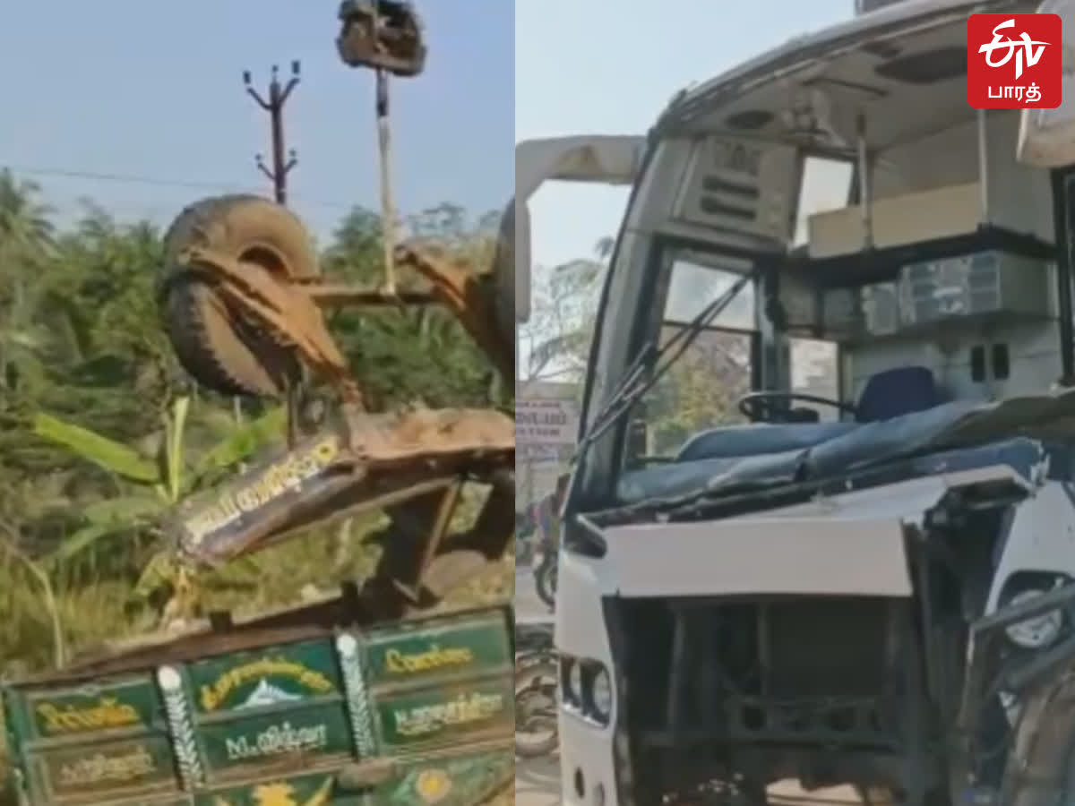 கிருஷ்ணகிரியில் கோர விபத்து; குழந்தை உட்பட 5 பேர் பலி!, 5-killed-omni-bus-collides-accident-with-tractor-near-krishnagiri