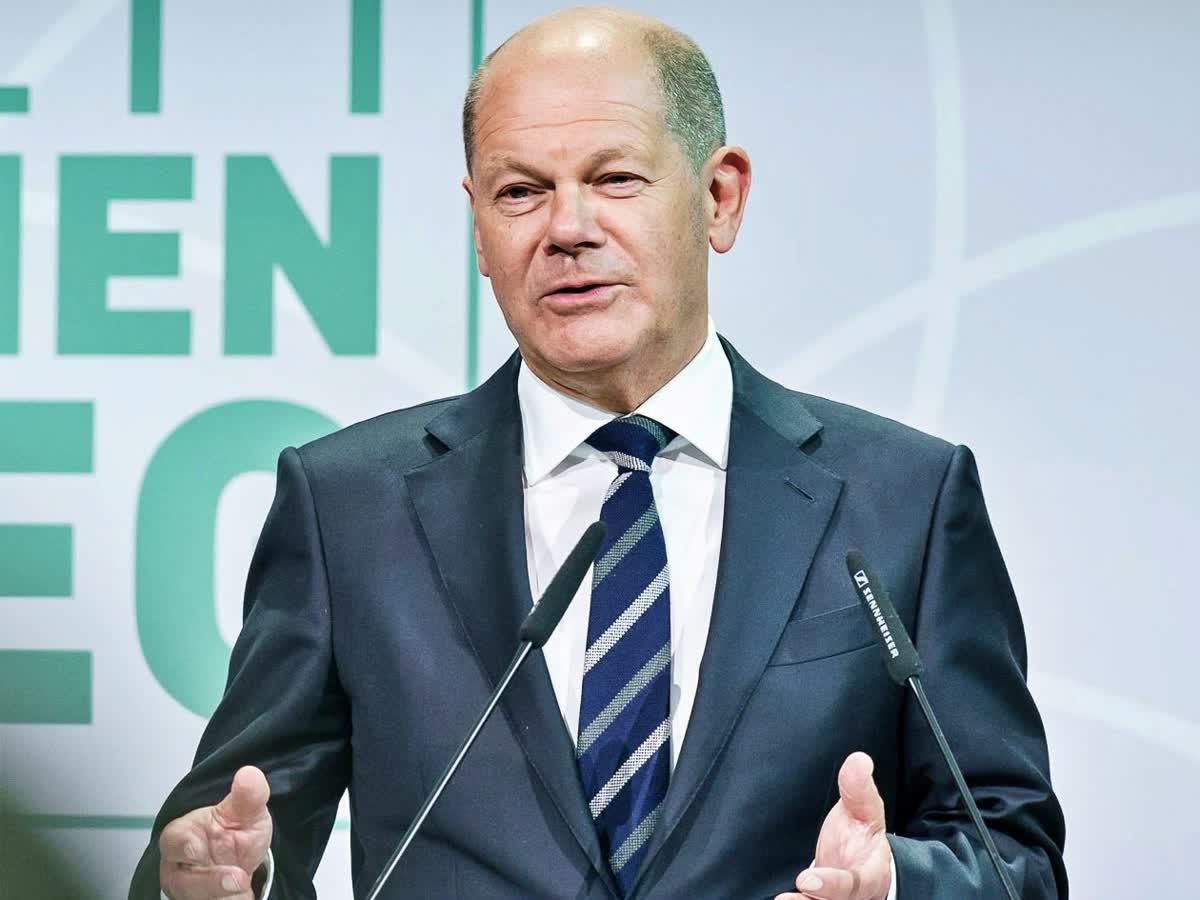 German Chancellor Olaf Scholz Arrives In India On Two-day Visit, German ...